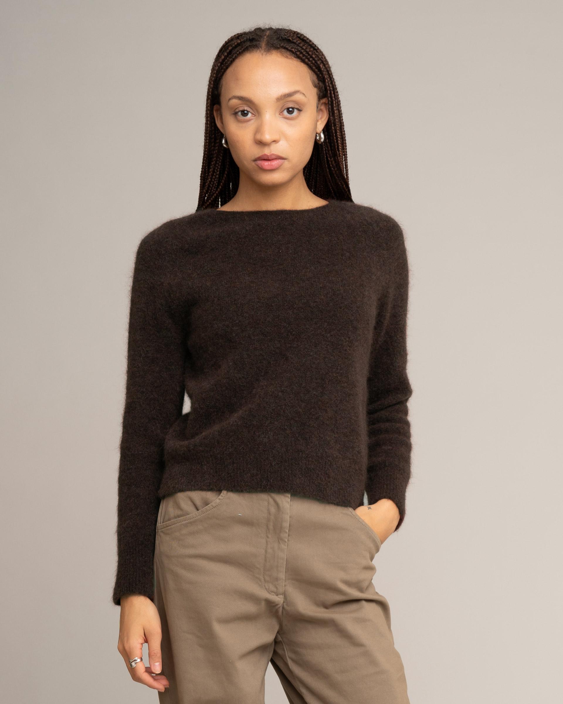 JOHNNYLOVE Alicia Sweater Chocolate Damen Mohair Pullover braun